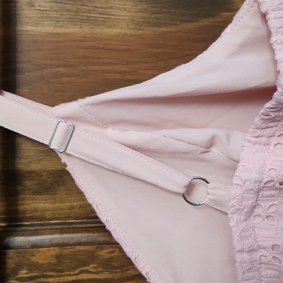 《 Boston Proper 》 NWT Pink Eyelet Maxi